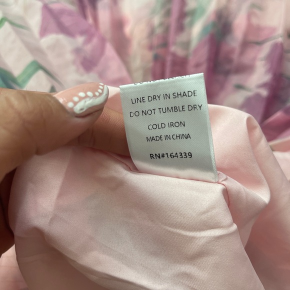 Nordstrom Achanti Pink Floral Mini Dress - Picture 14 of 15